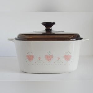 Vintage Corning Ware Forever Yours 3 Liter Covered Casserole Dish And Lid